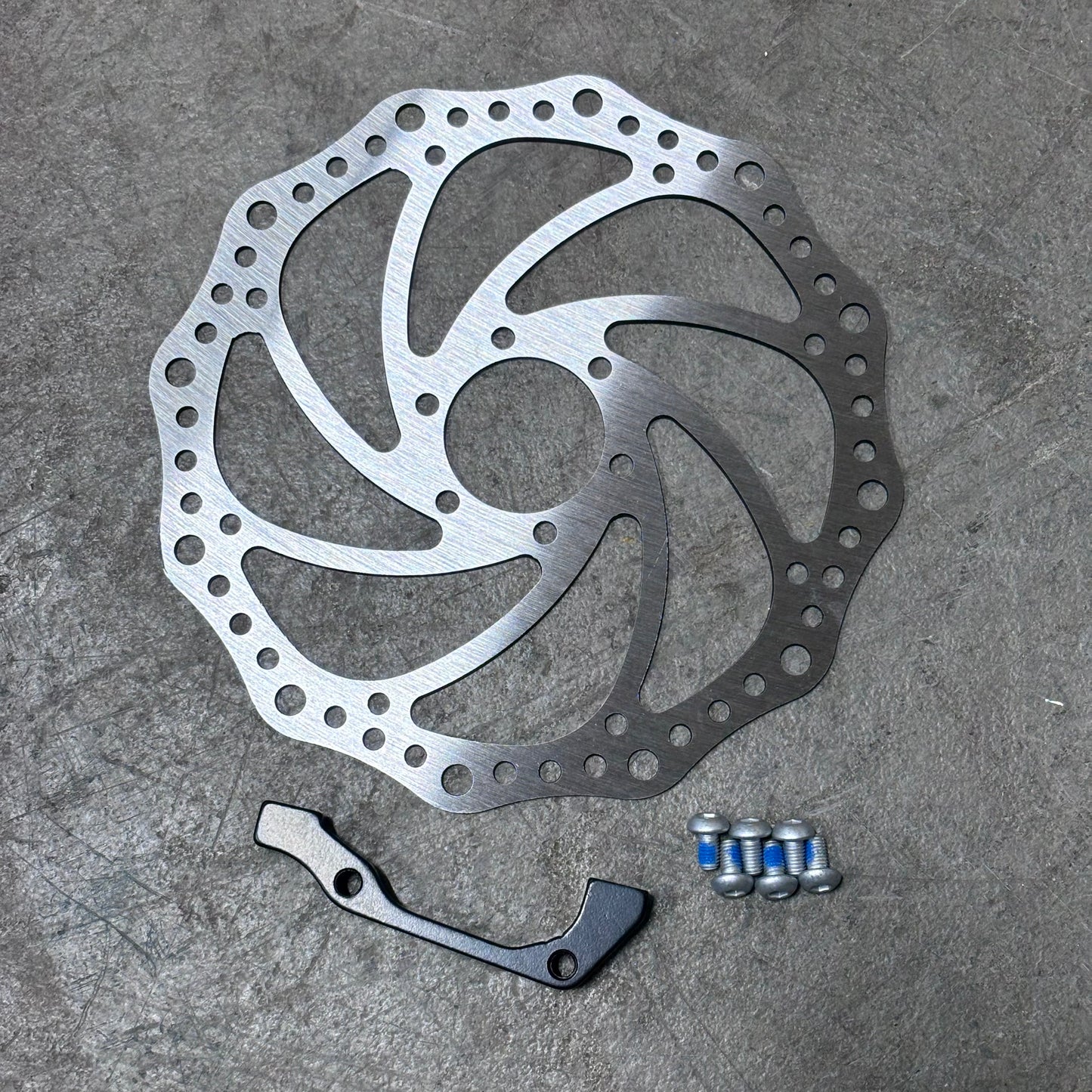 Razor MX/SX/RSF 180mm Drilled Brake Rotor w/ Caliper Adapter